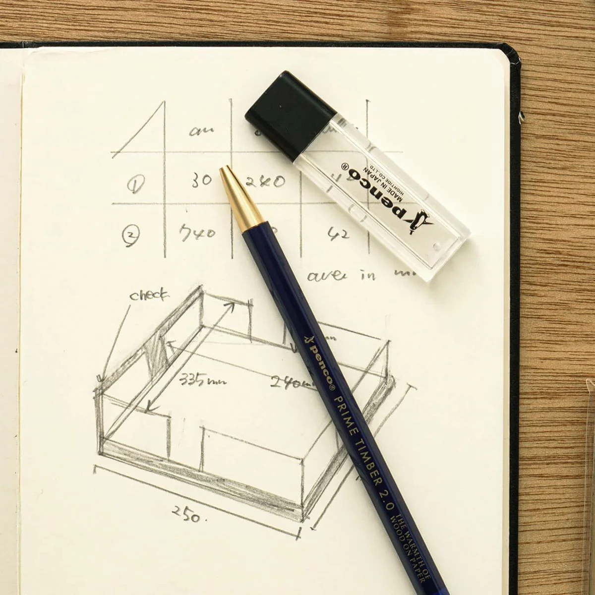 Hightide Penco Prime Timber & Brass Pencil - Image 5