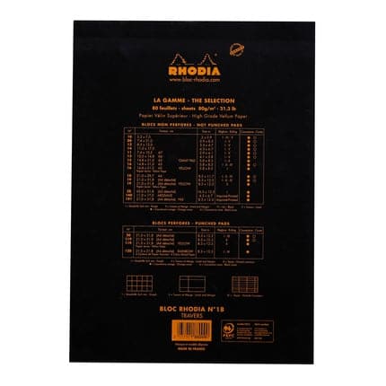 Rhodia No. 18 Head Stapled Pad (A4, Lined) - Image 4