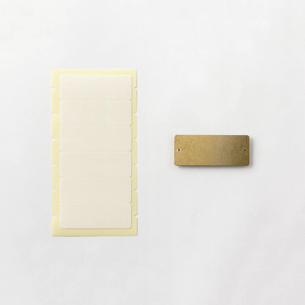 TRAVELER'S Company Brass Label Plates – Set of 6 - Image 4