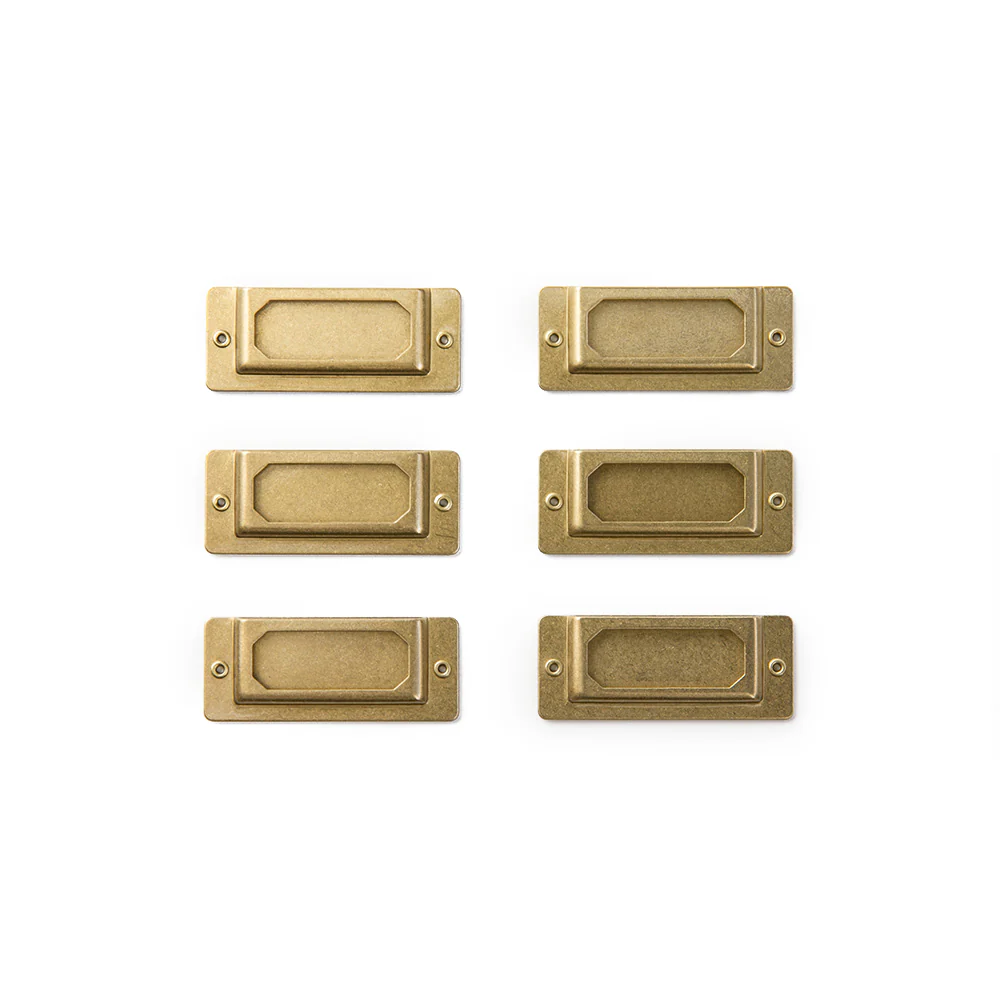 TRAVELER'S Company Brass Label Plates – Set of 6 - Image 5