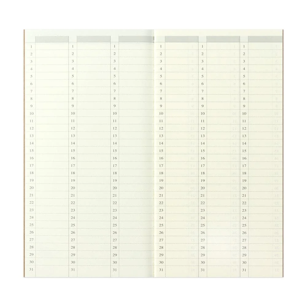 TRAVELER'S Company Notebook Refill 018 [Weekly Vertical Free Diary] - Image 4