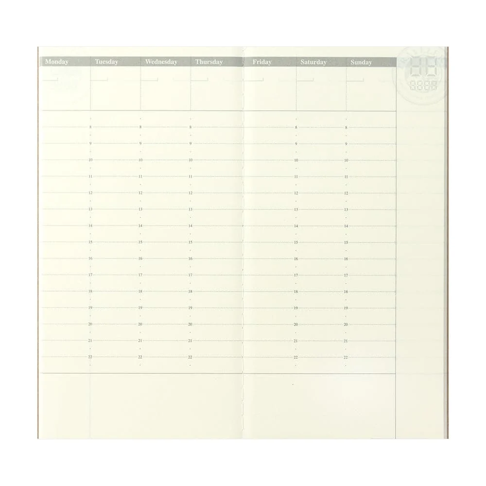 TRAVELER'S Company Notebook Refill 018 [Weekly Vertical Free Diary] - Image 5