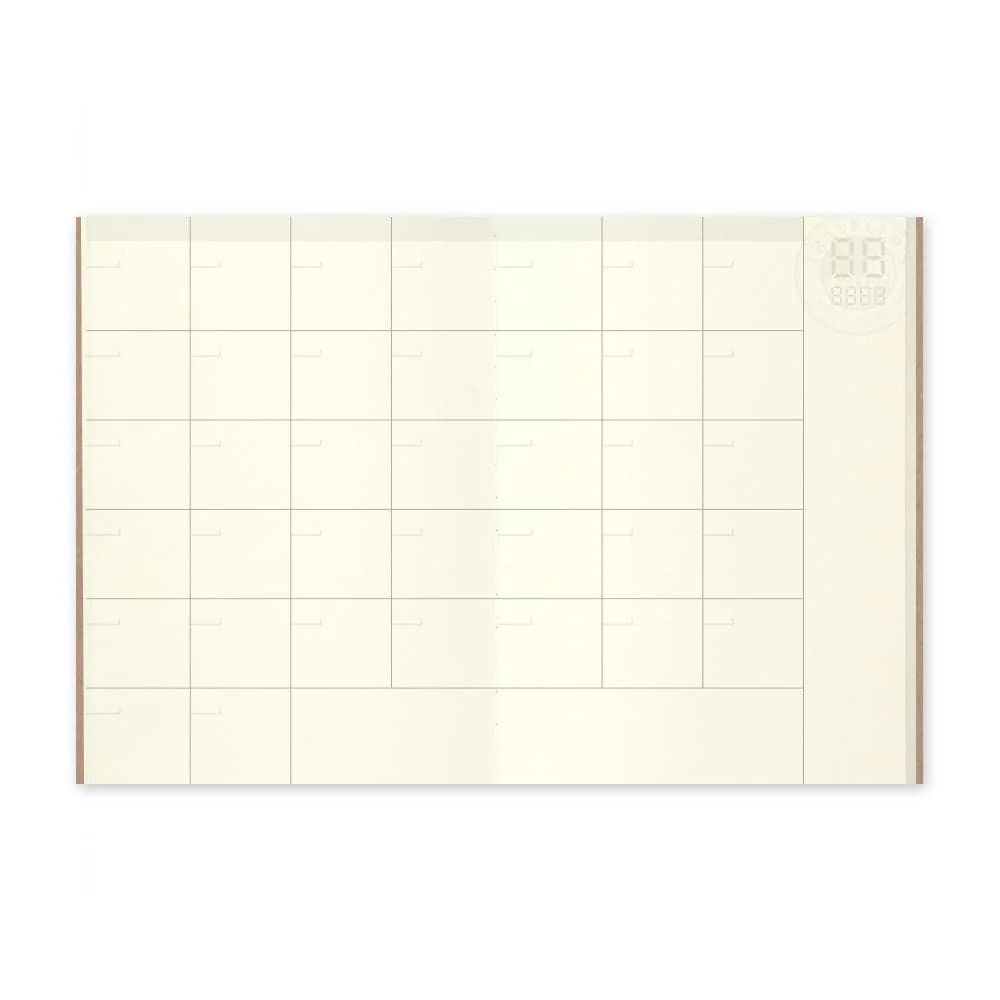 TRAVELER'S Company Passport Notebook Refill 006 [Monthly Free Diary] - Image 3